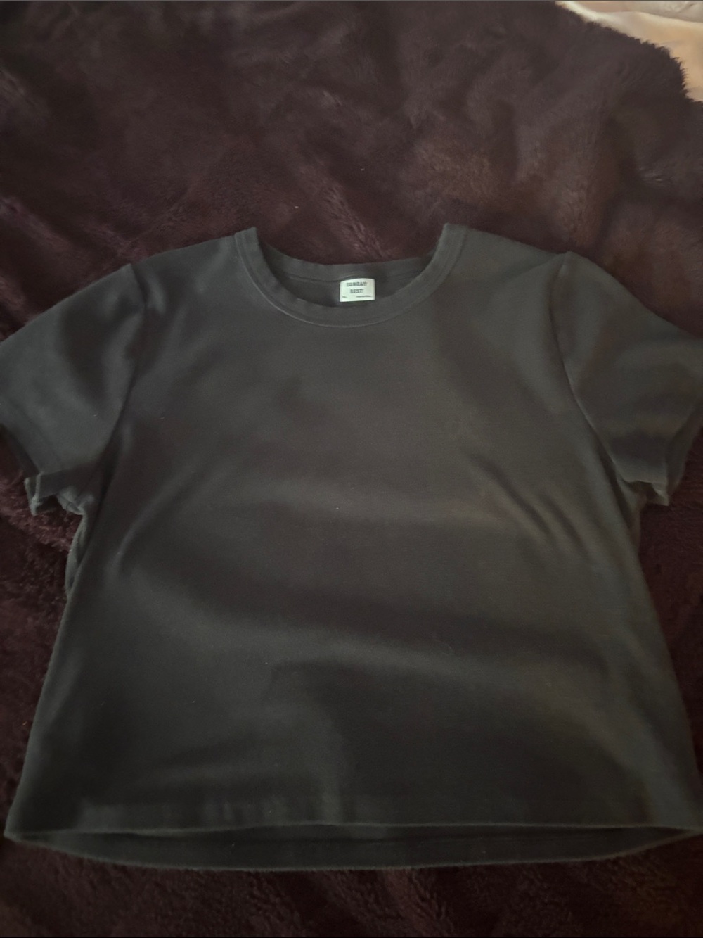 Artiza Sunday Best Black Short Sleeve Crewneck Tee